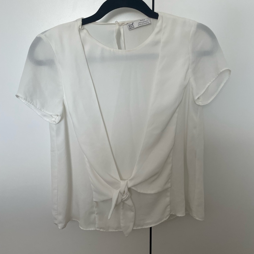 Zara white office shirt